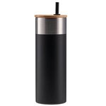 20 oz Stainless Steel Tumbler with Bamboo Lid 