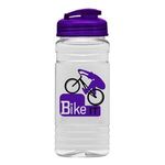 20 Oz. Clear Sports Bottle with USA Flip top lid -  