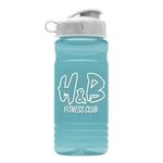 20 Oz. Recycled PETE Bottle With Flip Top Lid - Glacier Blue