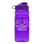 20 Oz. Recycled PETE Bottle With Flip Top Lid - Transparent Violet