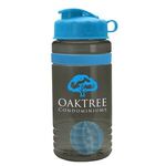 20 oz. Stripe Shaker Bottle with Flip Lid - Transparent Smoke