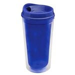 20 oz. Transparent Tumbler - Auto Sip Lid - Blue