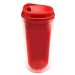 20 oz. Transparent Tumbler - Auto Sip Lid - Red