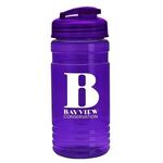 20 oz. UpCycle rPET Bottle USA Flip Top Lid - Transparent Violet