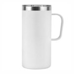 20oz Stainless Steel Camping Mug - White