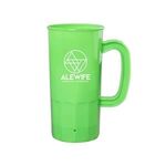 22 Oz. Plastic Stein - Neon Green