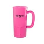 22 Oz. Plastic Stein - Neon Pink