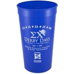 22 oz. Smooth Wall Plastic Stadium Cup - Royal Blue