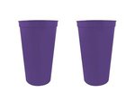 22 oz. Smooth Walled Stadium Cup - Large Quantity - Purple