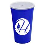 22 Oz. Stadium Cup With Coin Slot Lid -  