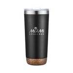 22 Oz. Vacuum Tumbler with Cork Bottom -  