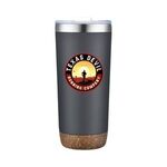 22 Oz. Vacuum Tumbler with Cork Bottom -  