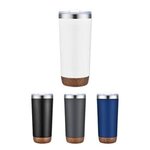 22 Oz. Vacuum Tumbler with Cork Bottom -  