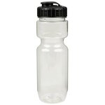 22oz Translucent Bike Bottle with Flip Top Lid