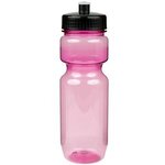 22oz Translucent Bike Bottle with Push Pull Lid