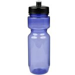 22oz Translucent Bike Bottle with Push Pull Lid