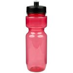 22oz Translucent Bike Bottle with Push Pull Lid