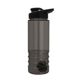 24 oz Salute Shaker Bottle - Drink-Thru Lid - Transparent Smoke