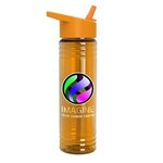 24 Oz Slim Fit Bottle With Flip Straw - Digital -  