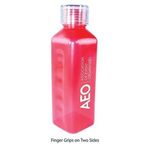 24 oz. Classic Edge Bottle with Standard Lid - Transparent Red