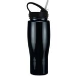 24 oz. Contour Bottle with Sport Sip Lid - Black