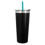 24 Oz. Full Laser Colma Basics Tumbler - Teal Straw