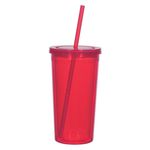 24 Oz. Newport Acrylic Tumbler With Straw -  