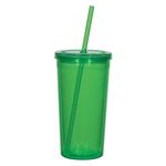 24 Oz. Newport Acrylic Tumbler With Straw -  