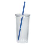 24 Oz. Newport Acrylic Tumbler With Straw -  