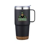 24 Oz. Stainless Steel Travel Mug with Cork Bottom -  