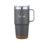 24 Oz. Stainless Steel Travel Mug with Cork Bottom -  