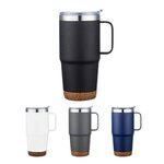 24 Oz. Stainless Steel Travel Mug with Cork Bottom -  