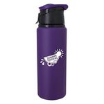 24 Oz. Velvet Touch Aluminum Bottle - Purple