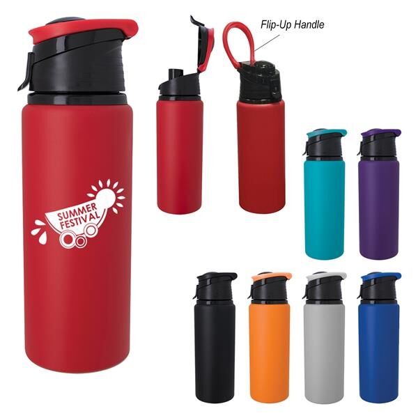 Main Product Image for Custom Printed 24 Oz Velvet Touch Aluminum Bottle