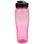 24oz Translucent Contour Bottle with Flip Top Lid