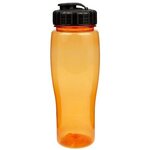 24oz Translucent Contour Bottle with Flip Top Lid