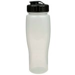 24oz Translucent Contour Bottle with Flip Top Lid