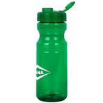 24oz. Eco PolyClear Bottle with Flip-Top Lid