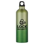 25 Oz. Aluminum Gradient Bike Bottle - Lime