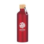 25 Oz. Aluminum Tundra Bike Bottle With Bamboo Lid -  