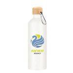 25 Oz. Aluminum Tundra Bike Bottle With Bamboo Lid -  