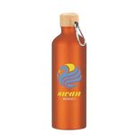 25 Oz. Aluminum Tundra Bike Bottle With Bamboo Lid -  