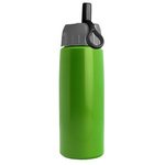 26 oz Metallic Flair Bottle - Ring Straw Lid - Lime