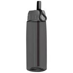 26 oz Tritan Flair Bottle with Ring Straw Lid - Smoke