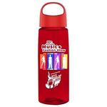 26 oz. Fair Bottle with Oval Crest Lid - Digital - T. Red