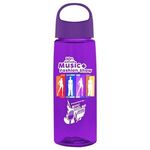 26 oz. Fair Bottle with Oval Crest Lid - Digital - T. Violet