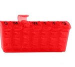 28 Compartment Med Minder - Translucent Red