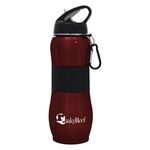 28 Oz. Stainless Steel Sport Grip Bottle - Red