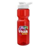 28 Oz. Transparent Bottle With Snap Lid - Full Color Process -  