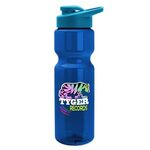 28 Oz. Transparent Bottle With Snap Lid - Full Color Process -  